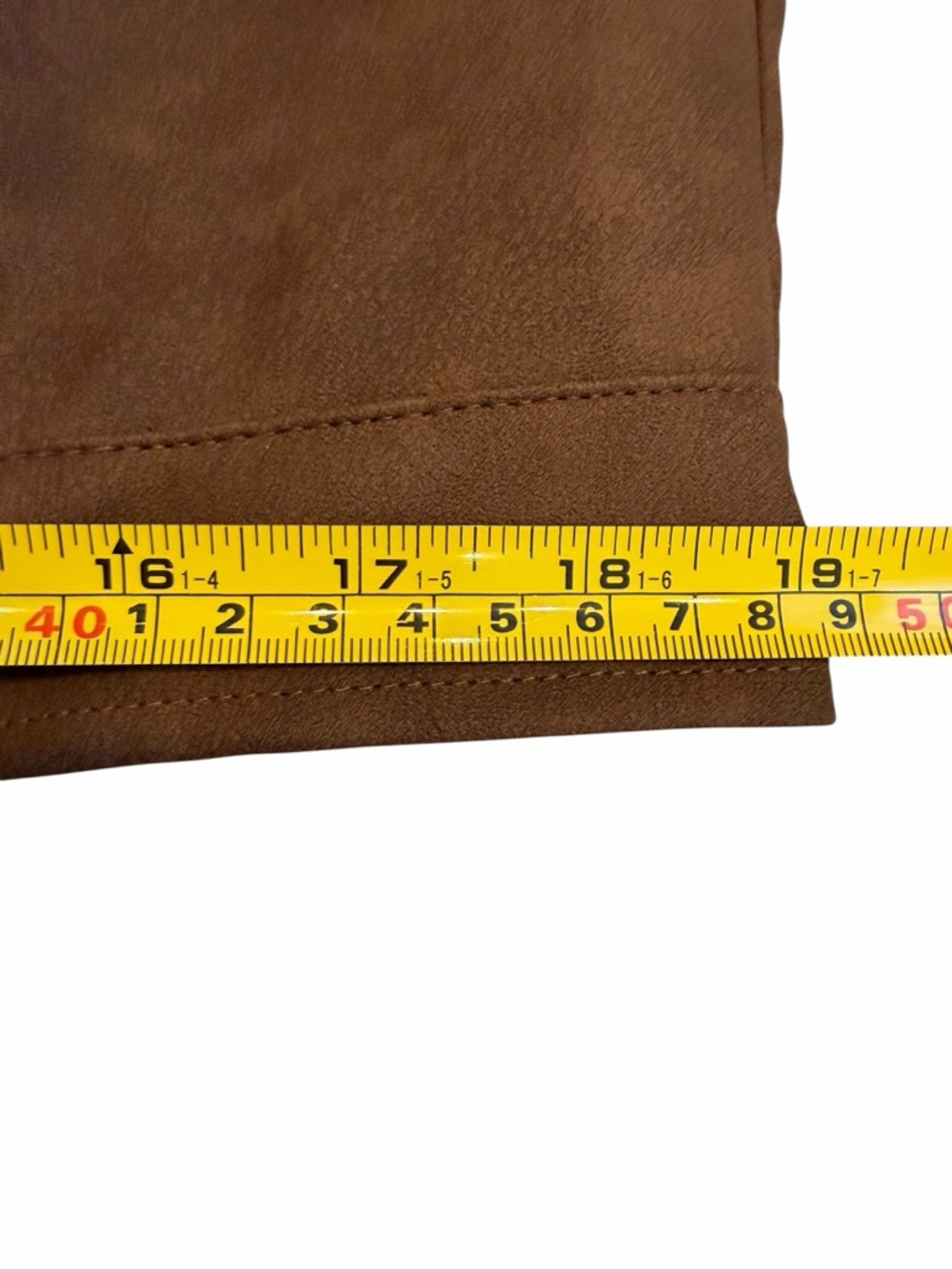 ONEDREAMER Women's Faux Leather Cropped Jacket Motorcycle Short Coat BROWN L - Picture 7 of 12